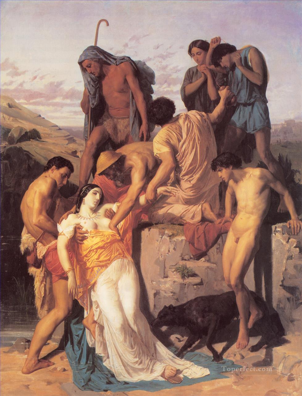 Zenobia encontrada por los pastores William Adolphe Bouguereau Pintura al óleo